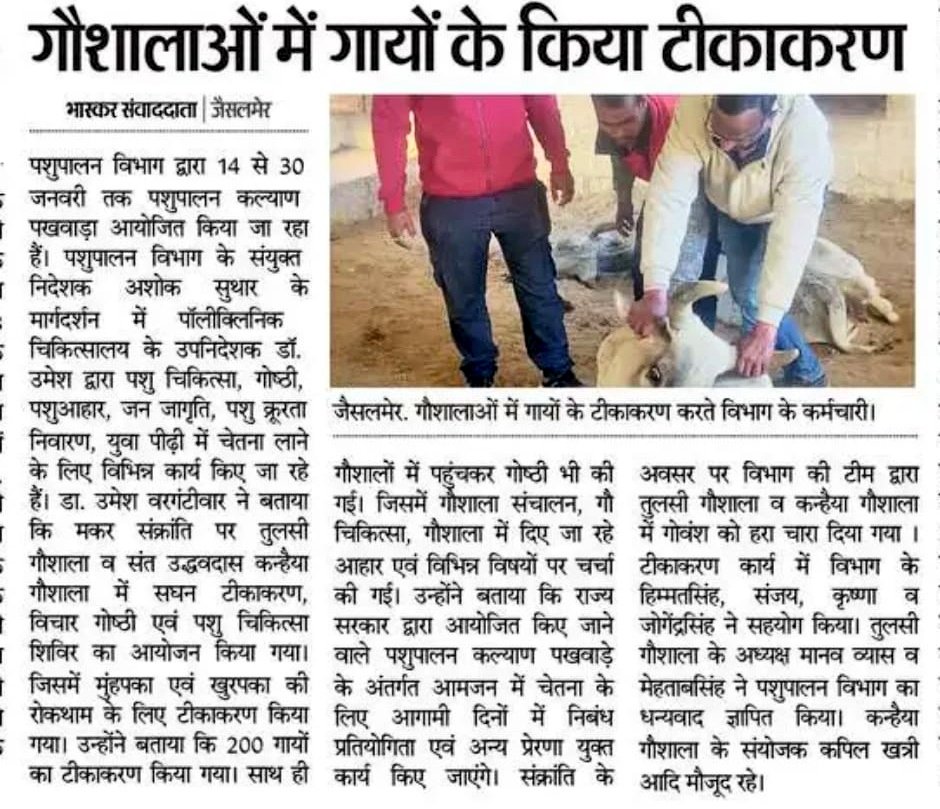 dr_dharm_kmwt's tweet photo. प्रदेश में गौसेवा,वन्यजीव सेवा,डेयरी और पशुपालन में मुख्य भूमिका निभा रहे पशु चिकित्सको की 11 सूत्री मांगों पर सरकार मौन क्यों?#सत्याग्रह_पर_पशुचिकित्सक
#Vets_On_Hunger_Strike
@ashokgehlot51
@KatariaLalchand @_lokeshsharma    @DainikBhaskar @RahulGandhi @rakhee_h @kashiram_journo https://t.co/ECwPDhJbRy