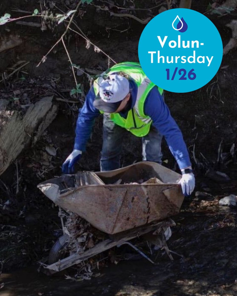 StormWaterCM's tweet photo. This month’s #VolunThursday is on January 26th from 11am-12pm. We’re hosting a stream cleanup at 835 Norwood Drive, Charlotte, NC 28708. Don’t say you weren’t VolunTold! 

#Volunteer #CharlotteEvents #LocalEvents #CleanWateways https://t.co/1tFXlP6Xbp