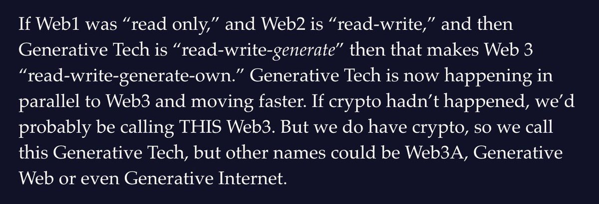 milacramer's tweet photo. VC "how do we explain our focus shift from web3 to AI?"

PR "hold my beer" 

(from https://t.co/wfwX7E3Dp4) https://t.co/IZirrs2oog