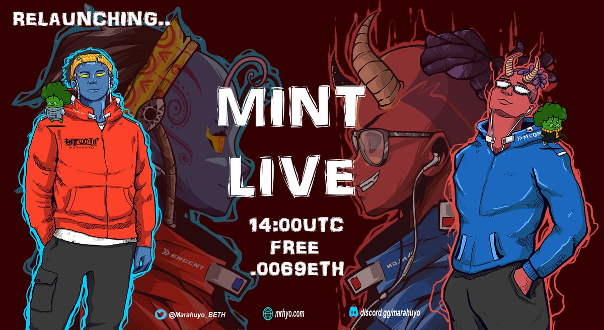 Giving away 5 Marahuyo Airdrop !

1. Like an Retweet
2. Tag 2 friends 

Mint live : marahuyo.batangethereum.xyz
Opensea : 
opensea.io/collection/mar…

24H🤗