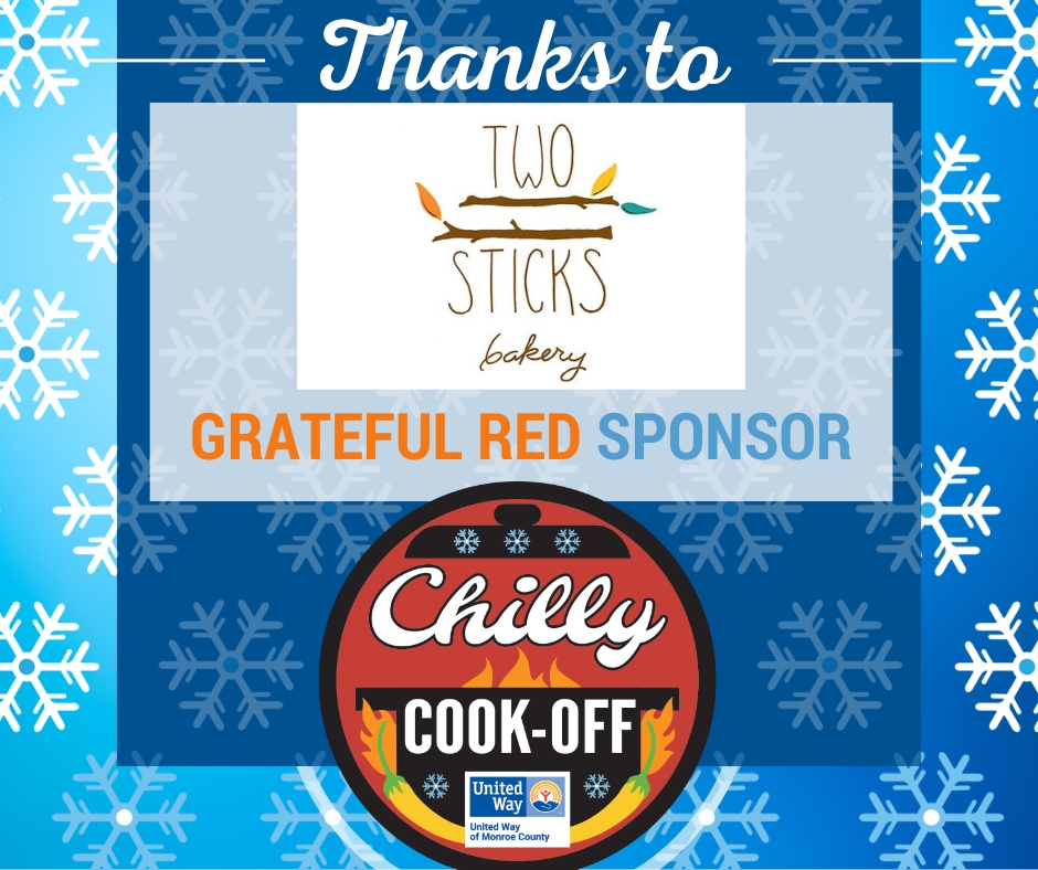 DELICIOUS THANKS to Two Sticks Bakery for donating their amazing Cinnamon Rolls to the 2023 United Way Chilly Cook-Off! Who loves to pair cinnamon rolls with chili? Grab tickets today to sample and vote on your favorite chili this Sat, Jan 21 at The Mill! loom.ly/Zttkll8