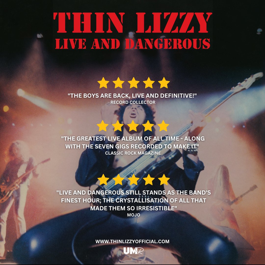 ⭐️⭐️⭐️⭐️⭐️ The greatest live album of all time, we agree. Have you pre-ordered your copy of #LiveAndDangerous yet?