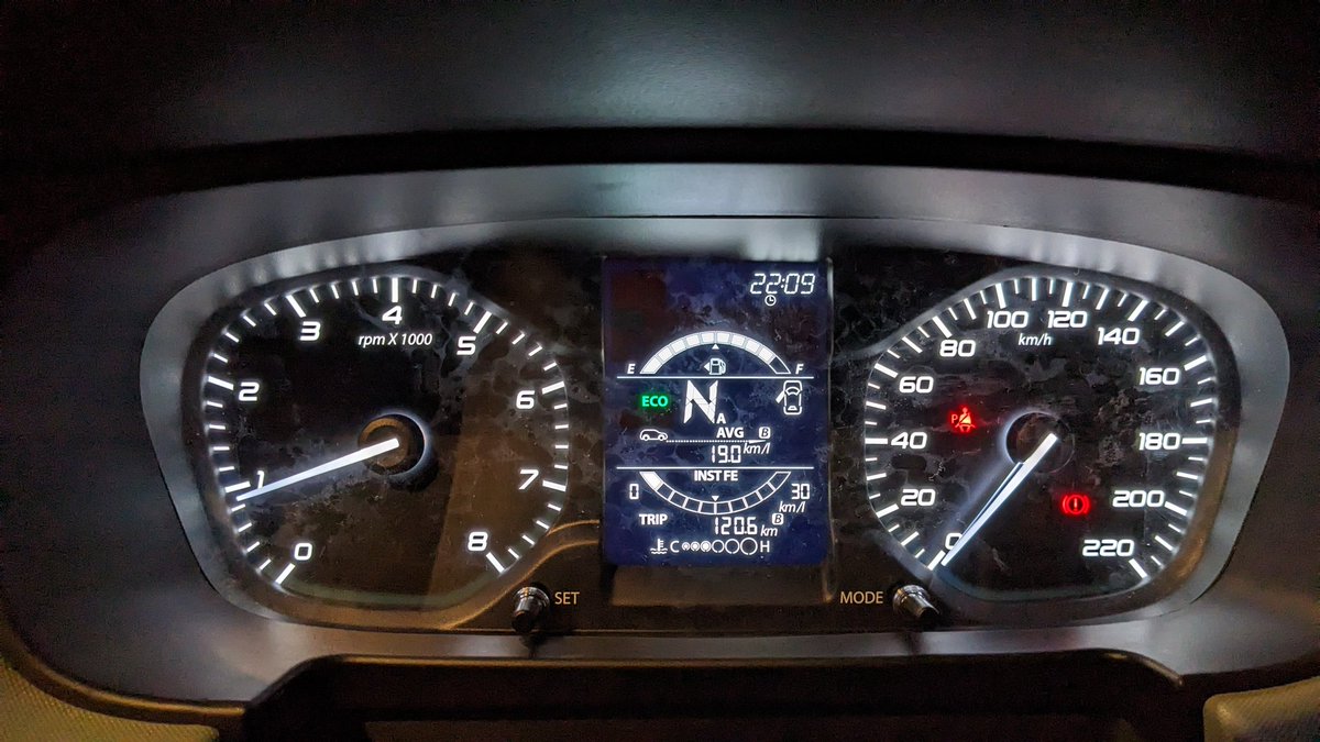 NewtonRedefined's tweet photo. @sidpatankar @Toyota_India @carandbike @ameya_naik @ShamsNaqvi @BoraPreetam My Tata punch also gave similar number with 500kms on Odo in total. https://t.co/6gChliviwa
