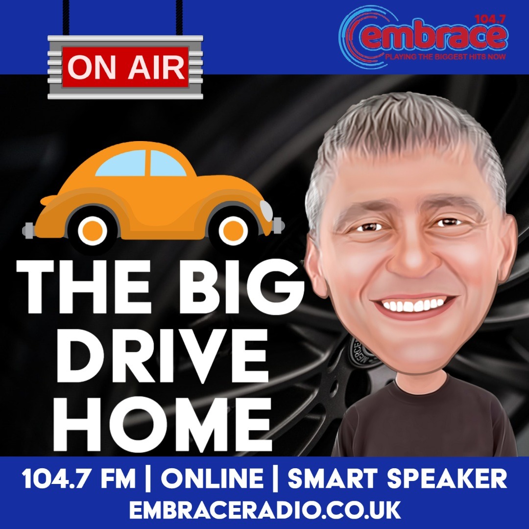 Tuesday afternoon is well underway and it's time to get heading home with our very own Paul Moore! Join him from 3...

📻 104.7FM in Northamptonshire
🖥️ Listen Online @ embraceradio.co.uk
👂 "Play Embrace Radio"