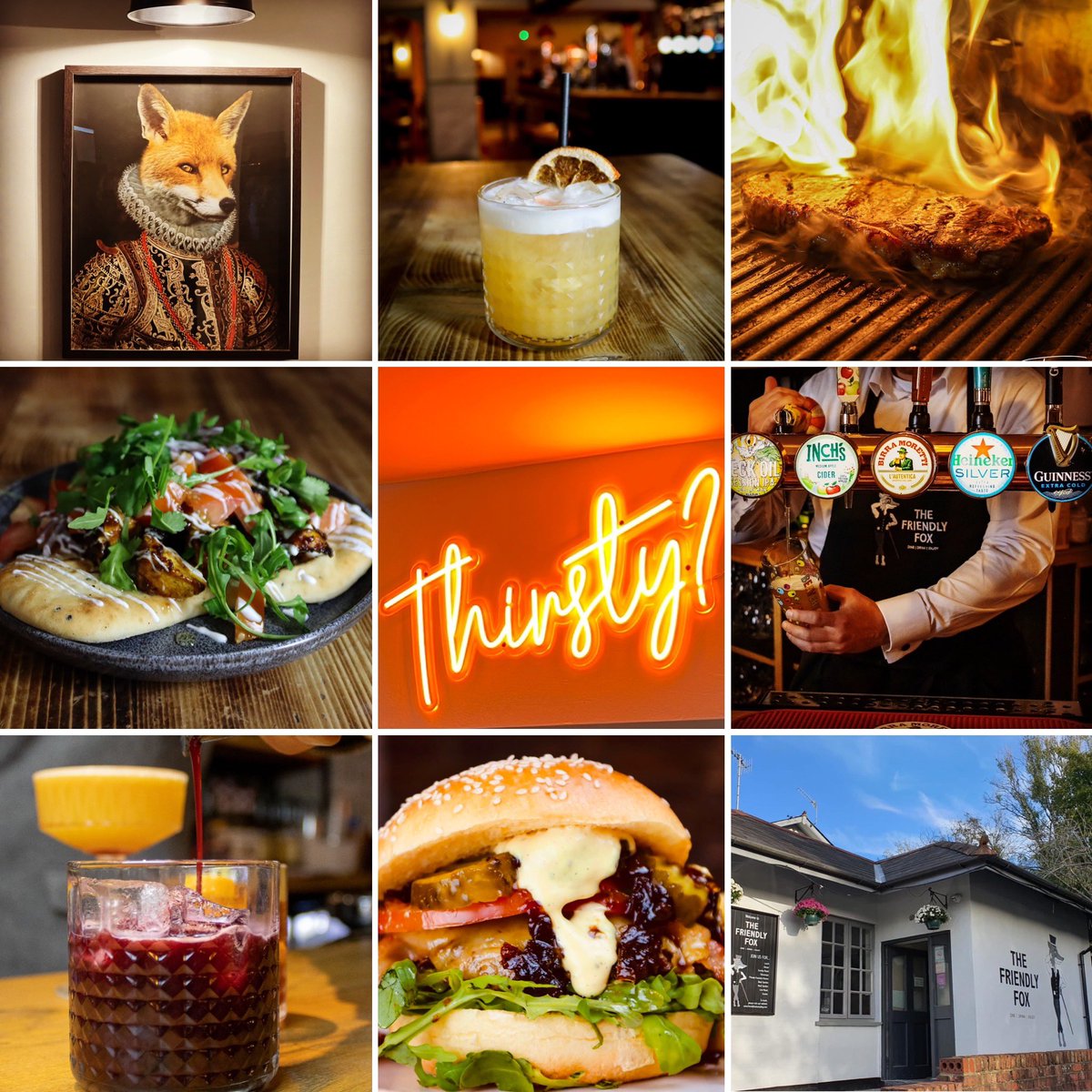 Join us when we reopen for lunch & drinks tomorrow from 12pm. 

No need to book, just turn up🙌🏽🦊🍽️🍻

#thefriendlyfox #thefox #bassaleg #newport #pubgrub #localpub #pub #publife