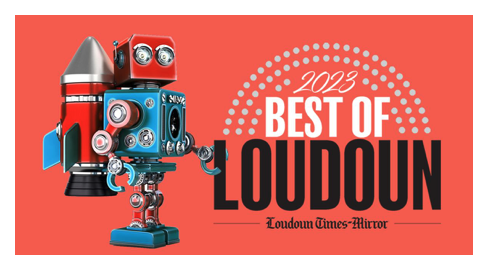 mrktsprk's tweet photo. I keep seeing this (and nothing against the Loudoun Times) as a brand designer, I have to say the branding is a little off. Using bots as your graphic vehicle for an online poll...yeah, I would advise otherwise. https://t.co/5ZXpQViGHJ