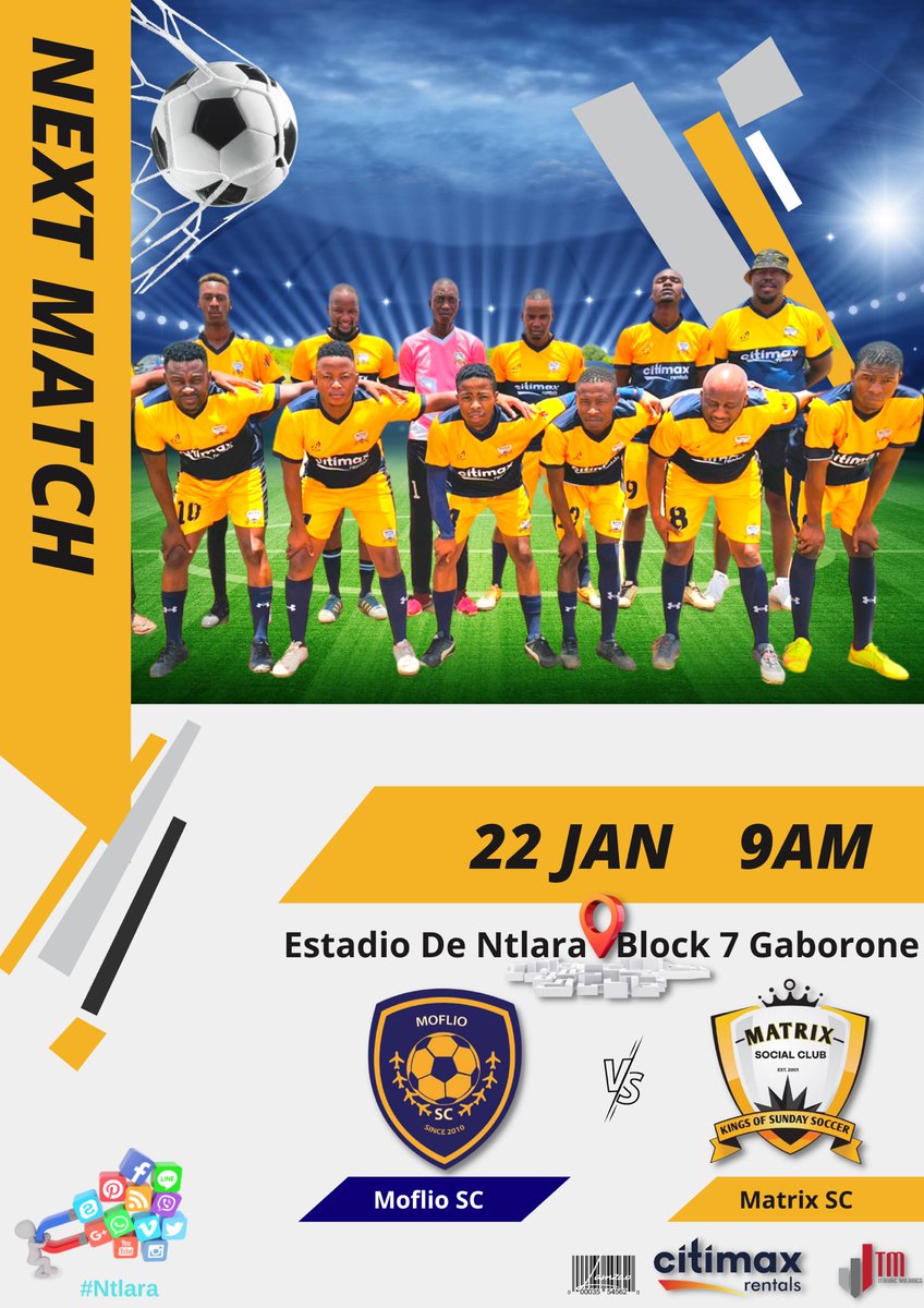 MatrixSC1's tweet photo. Yet another easy fixture coming up. Our Subsidiary side in Moflio Sc will be hosting us at our ground in Block 7.
Ke gore we are sponsoring them ka lebala to host us, more like “Away but Home” at the same time.
#Ntlara
#Matrix4Life
#WeStoleMofliosHearts
#AeJeMmu https://t.co/YbEz14y7Om