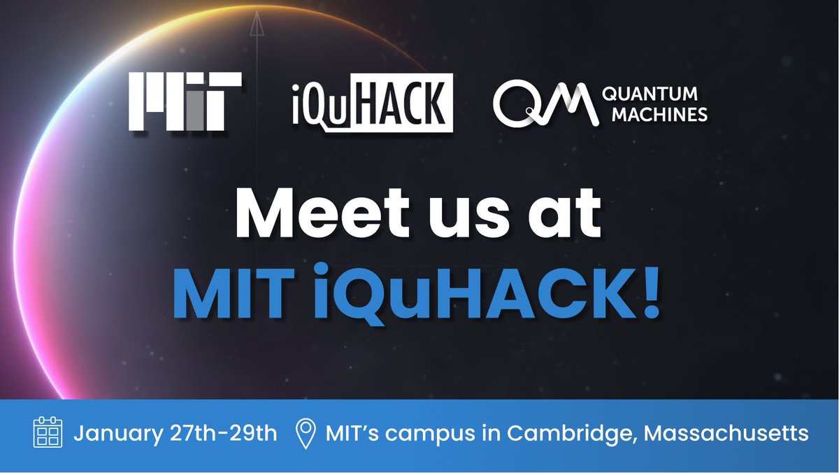 QuantumQM's tweet photo. 📅Just over 1 week to go until MIT iQuHACK!

💡From talks on #QuantumComputing to testing your coding ability on real quantum hardware, there will be a lot for participants to take away from the event!

✍️Learn more here:https://t.co/5m1unH7bi0

#iquise #iquhack2023 @MIT @iQu_ISE https://t.co/WKvM9YVIHn