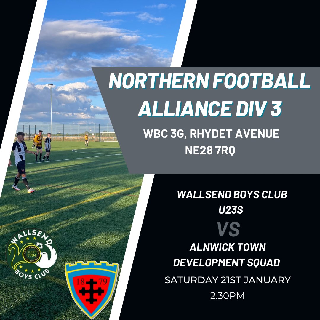 DevSquad_ATFC's tweet photo. This weekend sees our side look to build on Saturday’s performance as they take on @WallsendBCU23 in @nfalliance1890 action.

The game is to be played on the host’s 3G, kicking off at 2.30pm.

#ATJFC #ATDS #NextUp https://t.co/ZgSl0pX3Vi