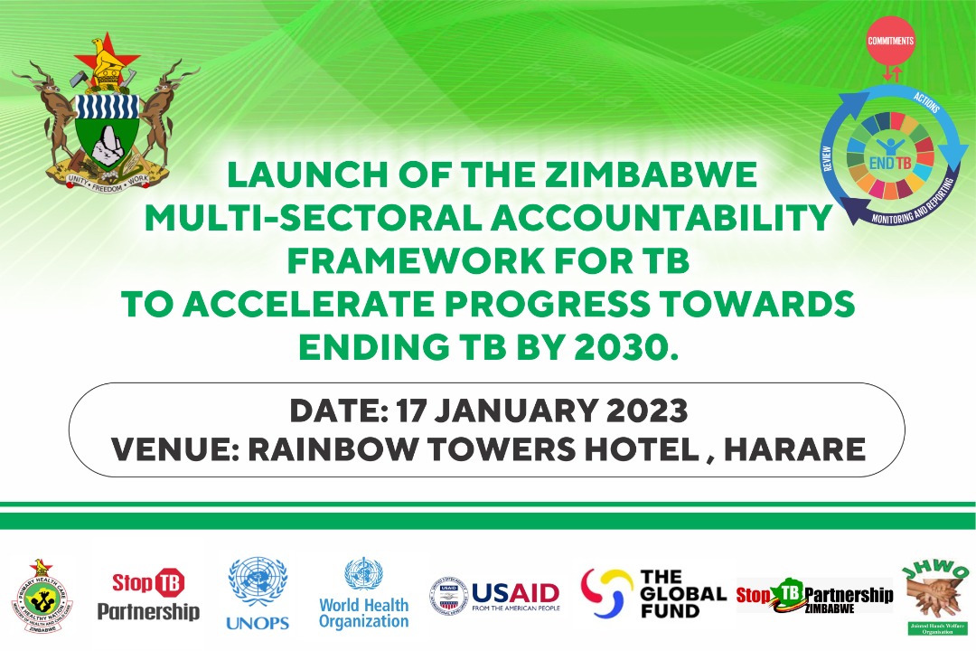 Gugulethu_5's tweet photo. Today, the @MoHCCZim is launching the Zimbabwe multi-sectoral accountability framework for #TB to accelerate progress towards ending TB in the country by 2030. 
This will go a long way in ensuring that cases of TB are reduced to 0%.
@TbChampionszw
@StopTBZimbabwe @hon_praise https://t.co/TqwqoLf6tV