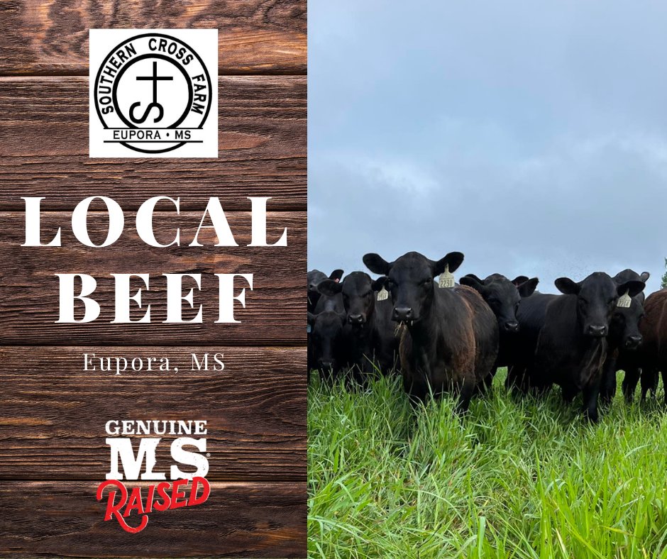 genmississippi's tweet image. Support Mississippi farms. Shop Local. #GenuineMS® #LocalBeef #Farms