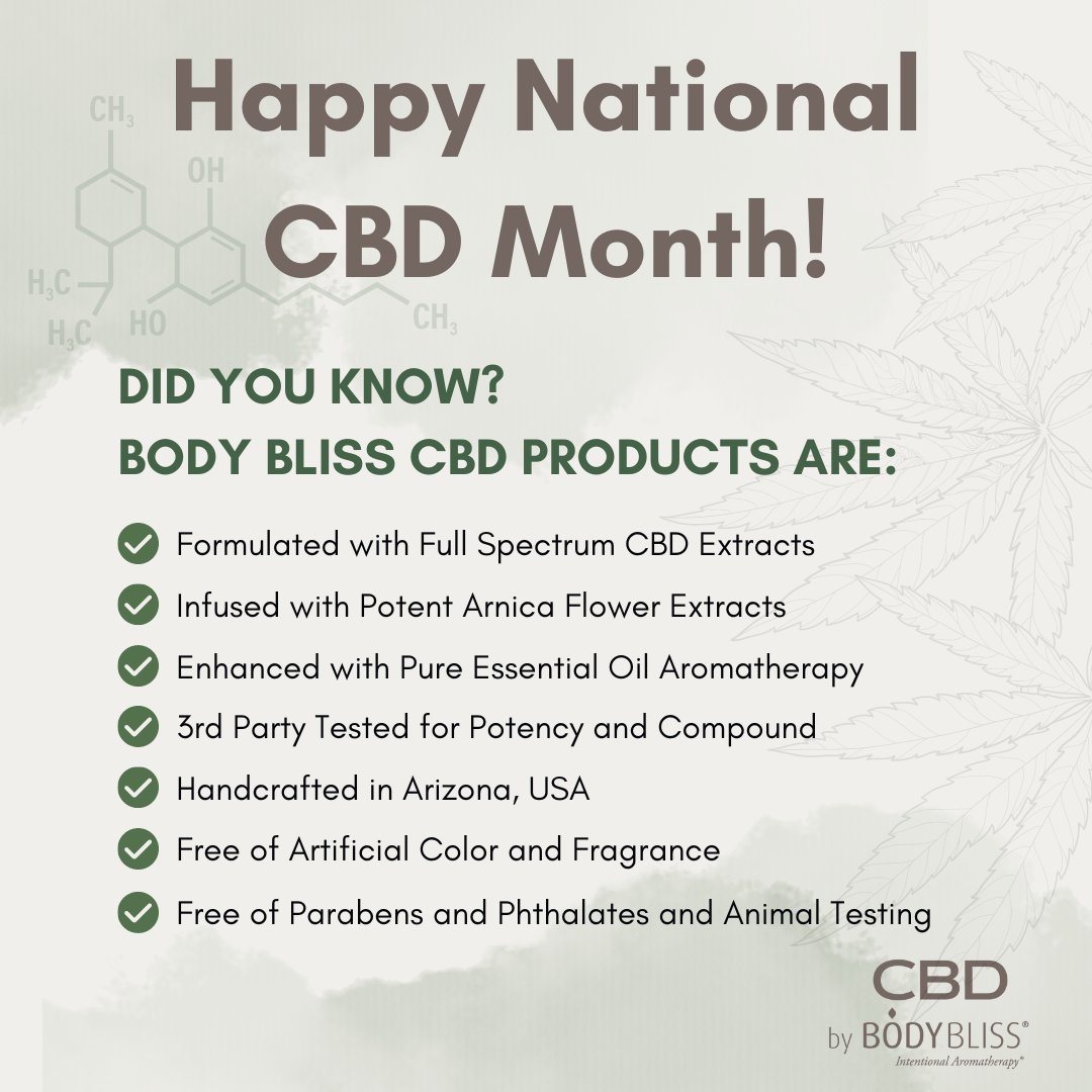 Happy National CBD Month! We combined the benefits of Aromatherapy with CBD for a powerful synergistic effect. Follow us to learn more about the amazing benefits of CBD for the body &amp; mind.

#CBD #Arizona #Aromatherapy #Fullspectrum #NoAnimalTesting #handcrafted  #madewithlove