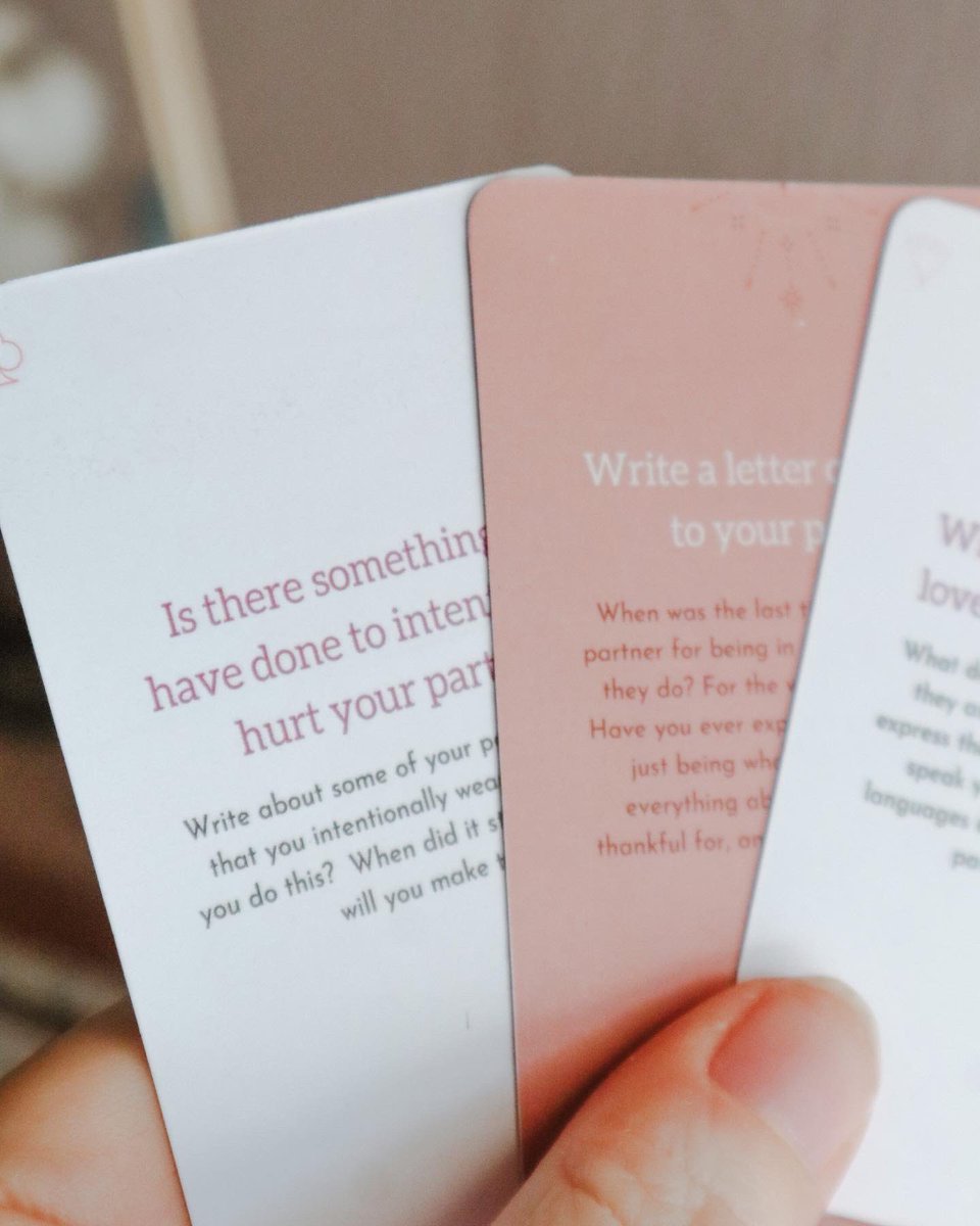 _heartsbydesign's tweet photo. We’re super excited to officially release the intimate - journaling prompts for building stronger connections in your relationship.

The intimate deck is available now for N7,500

#heartsbydesign https://t.co/bykU0MGaAf