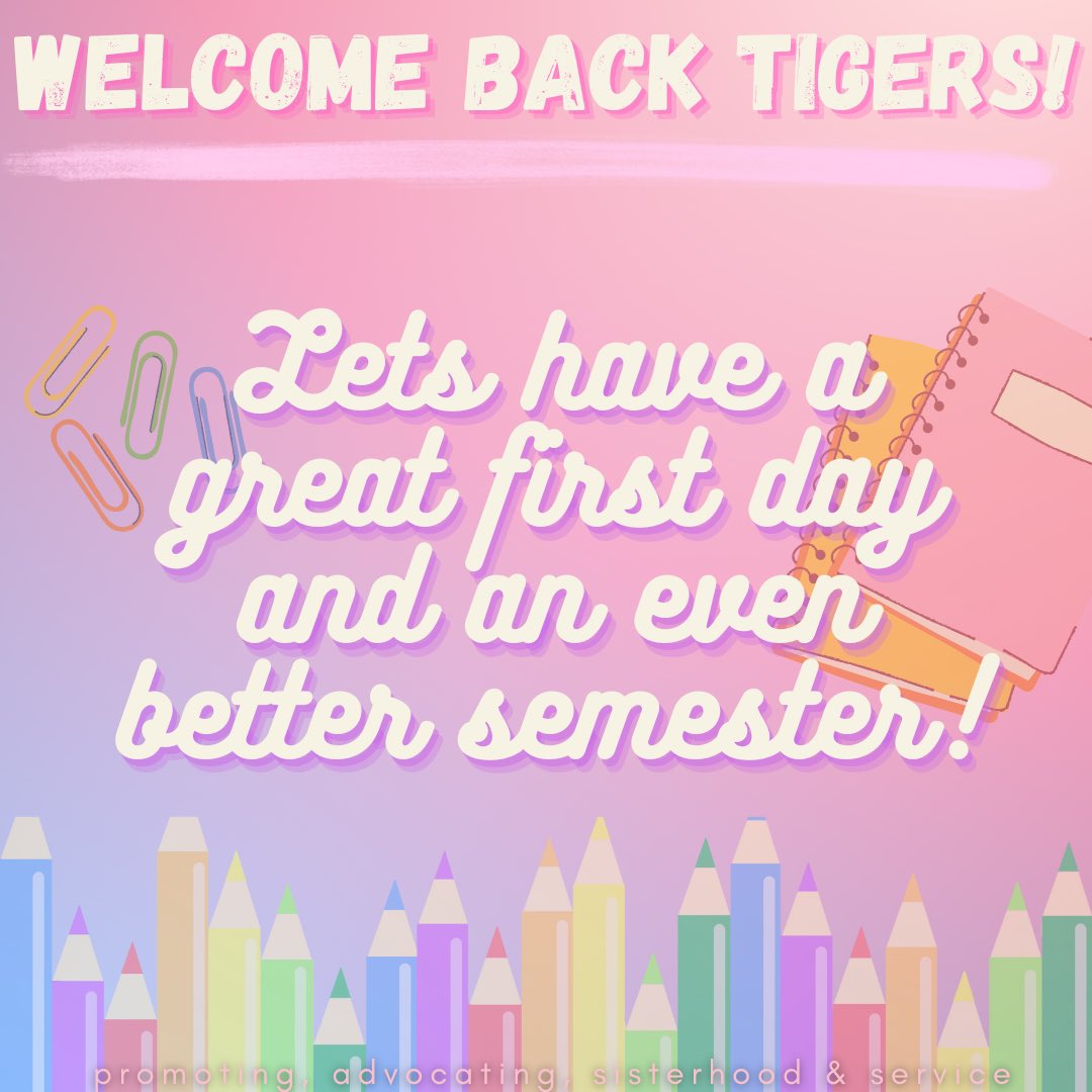 Happy First Day of Spring Semester! We hope y’all had a great holiday and a relaxing break. It’s time to get back to the grind 👩🏽‍💻 Let’s have a great rest of the year😊💗💜
