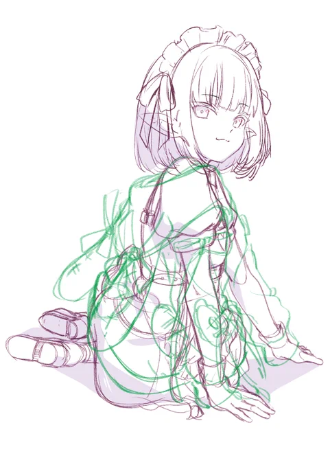 描きかけてそのまま完成するか分からないラクガキ。 