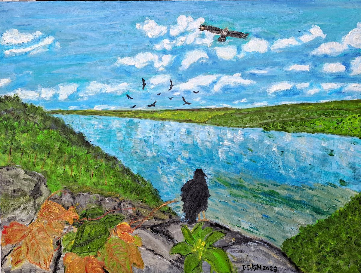 KimIllsoo's tweet photo. Pristine Hudson River viewed from New Jersey Palisades
Oil painting on canvas
#pristine https://t.co/UIUXyYh3Wg