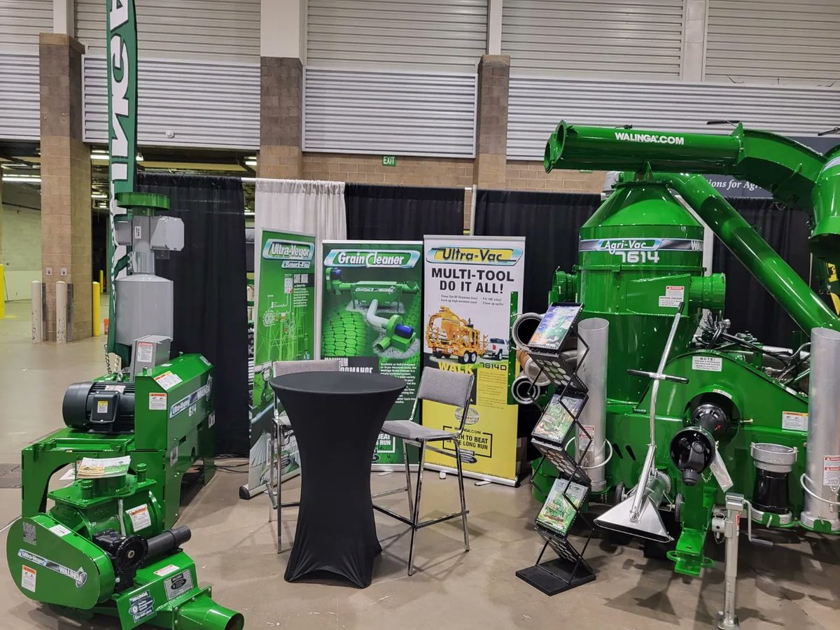 #walinga rep for IN, MI &amp; OH Dane Peterson is out at the Fort Wayne Farm Show this week.  Talk to Dane about our #pneumaticconveying solutions and ask how our Smart-Flo automatic blower control can work with your existing blower system. #toughtobeatinthelongrun
