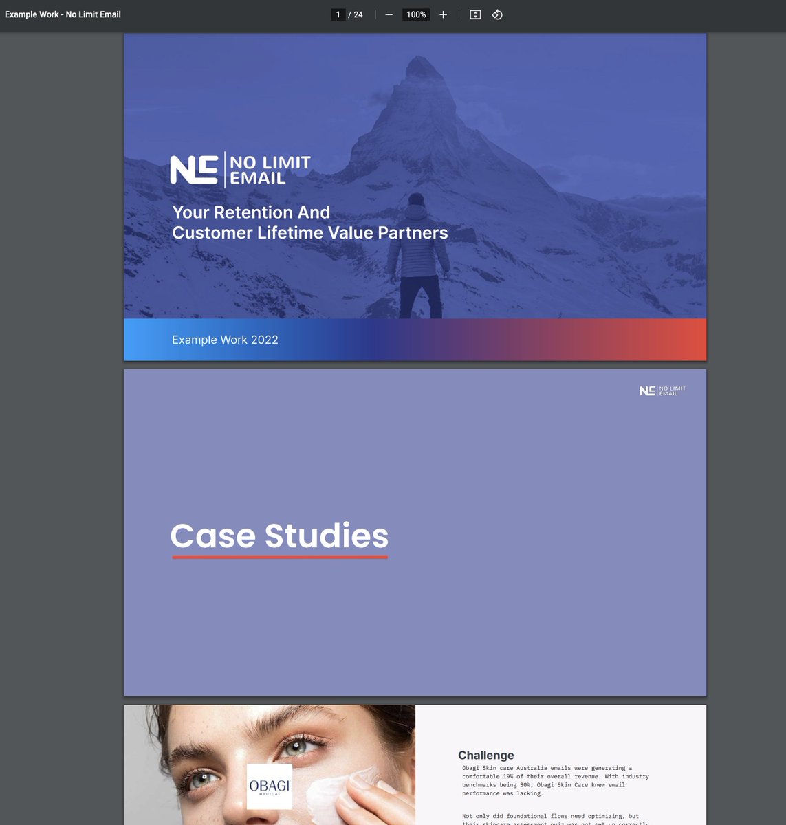 2022 Email Case Studies completed ✅

You've got to have a good way to show off your work.

If you want access to the Slides we put together to show our:
• Results
• Designs
• Pop-up forms
• Testimonials

Then just:
• RT
• Reply 'in'

And I'll DM it to you (must follow)