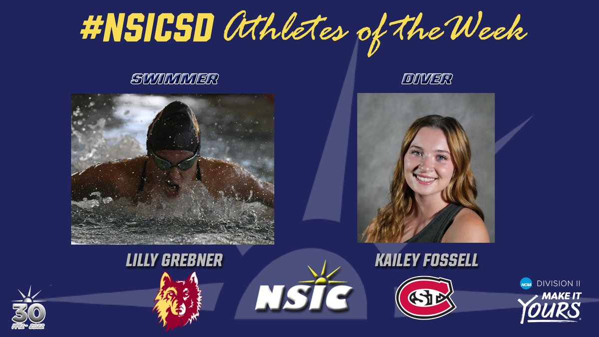 NorthernSunConf's tweet photo. #NSICSD Release No. 11
#NSICPOW 
S: Lilly Grebner - Northern State
D: Kailey Fossell - St. Cloud State 

Full Release at: https://t.co/VVNtvTccXL https://t.co/jUzMmALzau