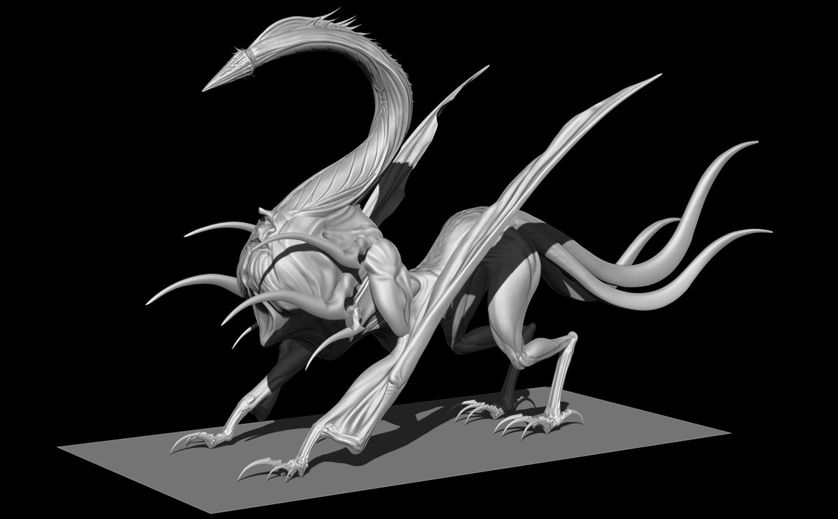 NigelGrimstead's tweet photo. I love every type of dragon, and I also love pushing the boundaries of dragon design!! #DragonAppreciationDay 🖤 https://t.co/FYWCoymbdj