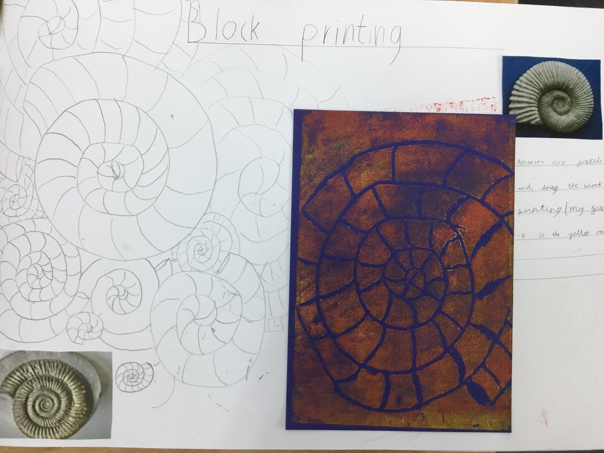 We have really enjoyed learning about printing techniques, and we have linked art with science by making our own block prints and mono prints of ammonite fossils! <a href="/BSMuscatHeadPri/">Jeni Dellman</a> <a href="/PrincipalMuscat/">Kai Vacher</a> <a href="/BSMuscatPrimary/">BSM Primary School</a>