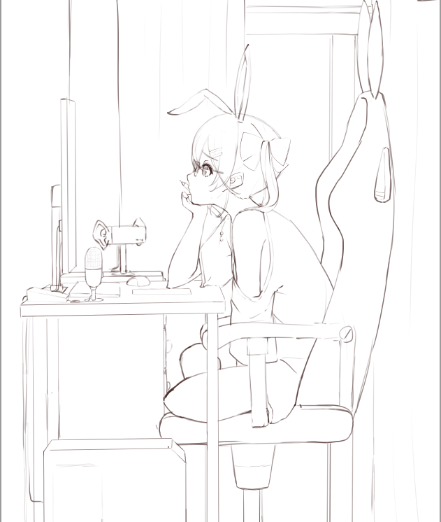 考え中 