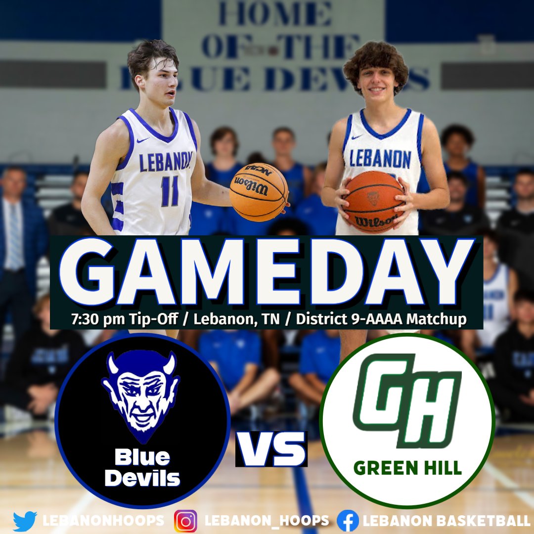 Game Day! The Devils are back at HOME to take on Green Hill! See you at the game! Go Blue!

#BDP