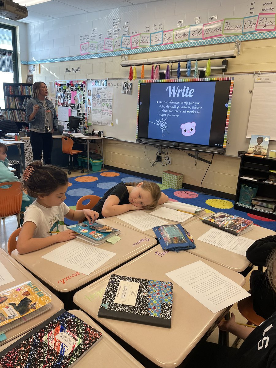 rszary's tweet photo. Talk Read Talk Write in action in 3rd grade! ✍️ @Hamilton_RWE #TheRidgewayWay https://t.co/C7dM7nUMQB