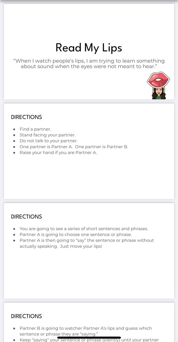 laurenrabourn's tweet image. Communication is difficult. Imagine not being able to hear.

After reading about one person’s memories describing her challenges &amp;amp; triumphs with lip reading &amp;amp; how that impacted her future, Ss were put in her shoes. 

#readmylips #engagedinlearning #connect #yorkdukes