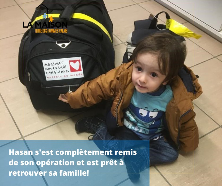 "C'est un autre enfant!" Dr. Sologahsvili 

Hasan et Jean-Jacques, les deux premiers enfants transférés par Mécénat Chirurgie Cardiaque accueillis par La Maison, se sont pleinement remis après avoir été brillamment opérés par le Docteur Sologahsvili aux HUG!