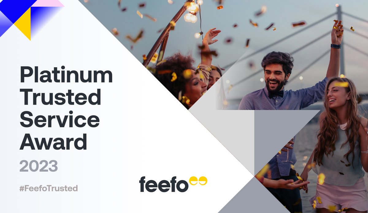We’re excited to announce that we have won the <a href="/Feefo_Official/">Feefo</a> 2023 Trusted Service Award for excellence in customer service. We’d like to thank all our customers for sharing their ratings and reviews on Feefo #FeefoTrusted