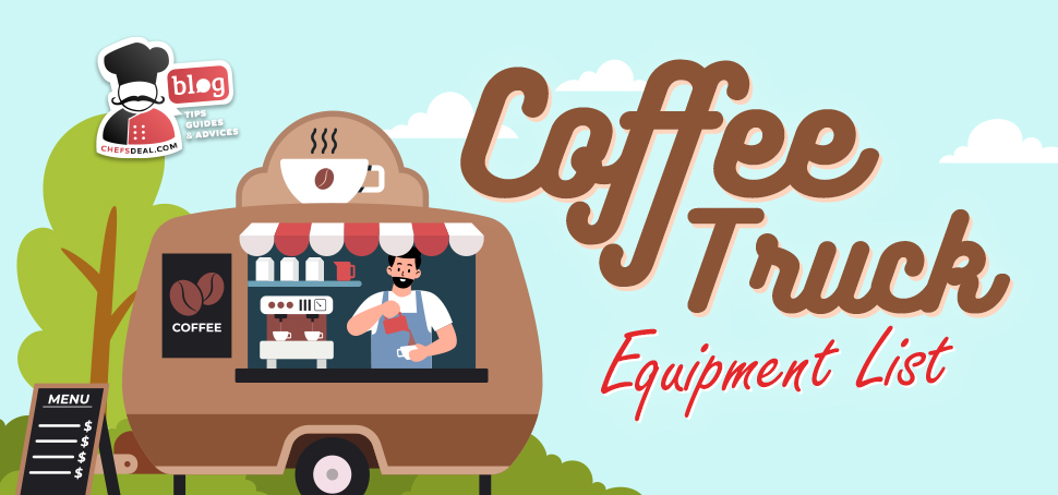 ✨Coffee Truck Equipment List and Other Considerations for a Mobile Coffee Shop ✨

⏩Read Blog👇
chefsdeal.com/blog/essential…

#mobilecoffeetruck #quickcoffee #foodtrucks #shopchefsdeal #chefsdealblog