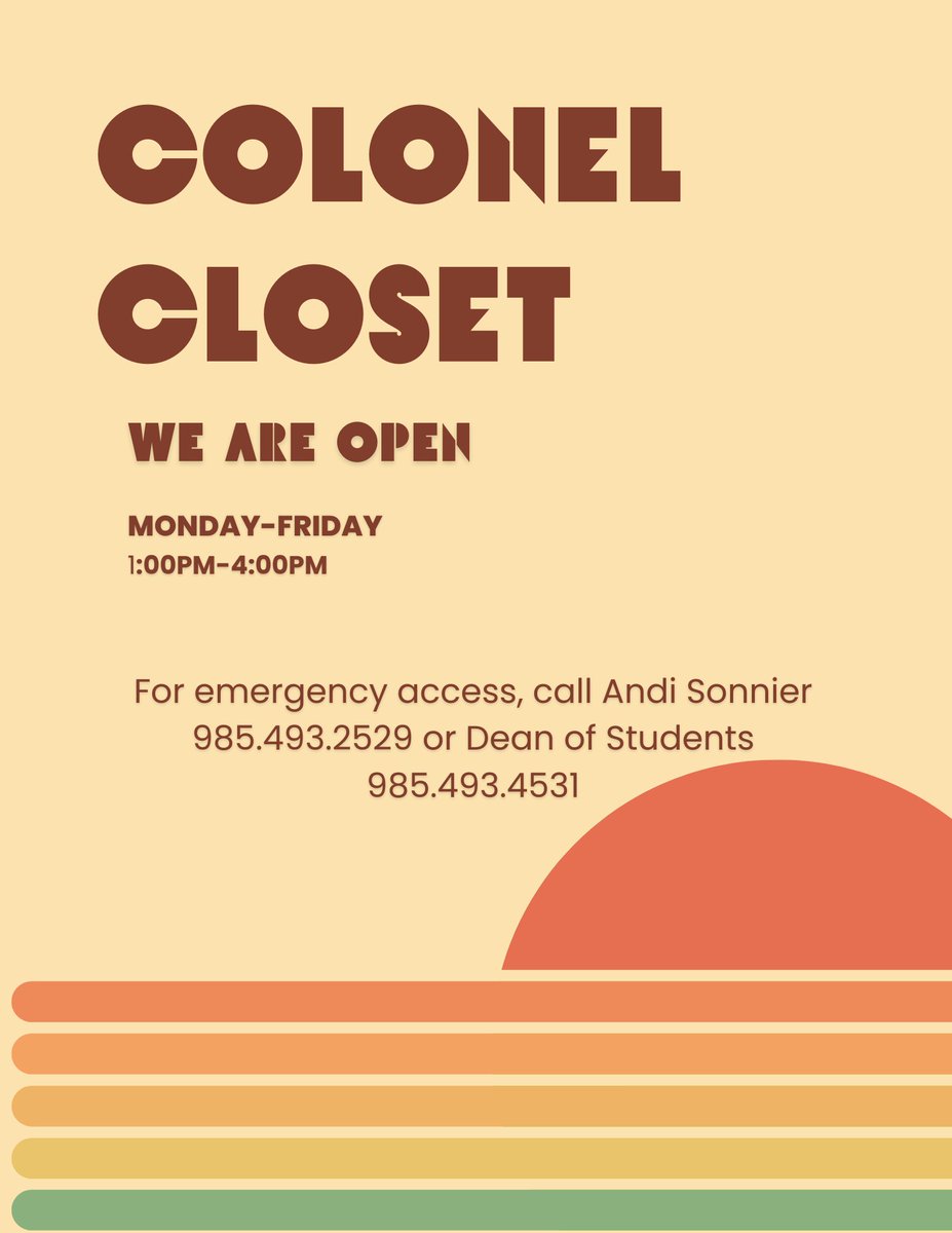 closet_colonel's tweet photo. Welcome back Colonels, have a great semester!! https://t.co/IVwgavAJU9