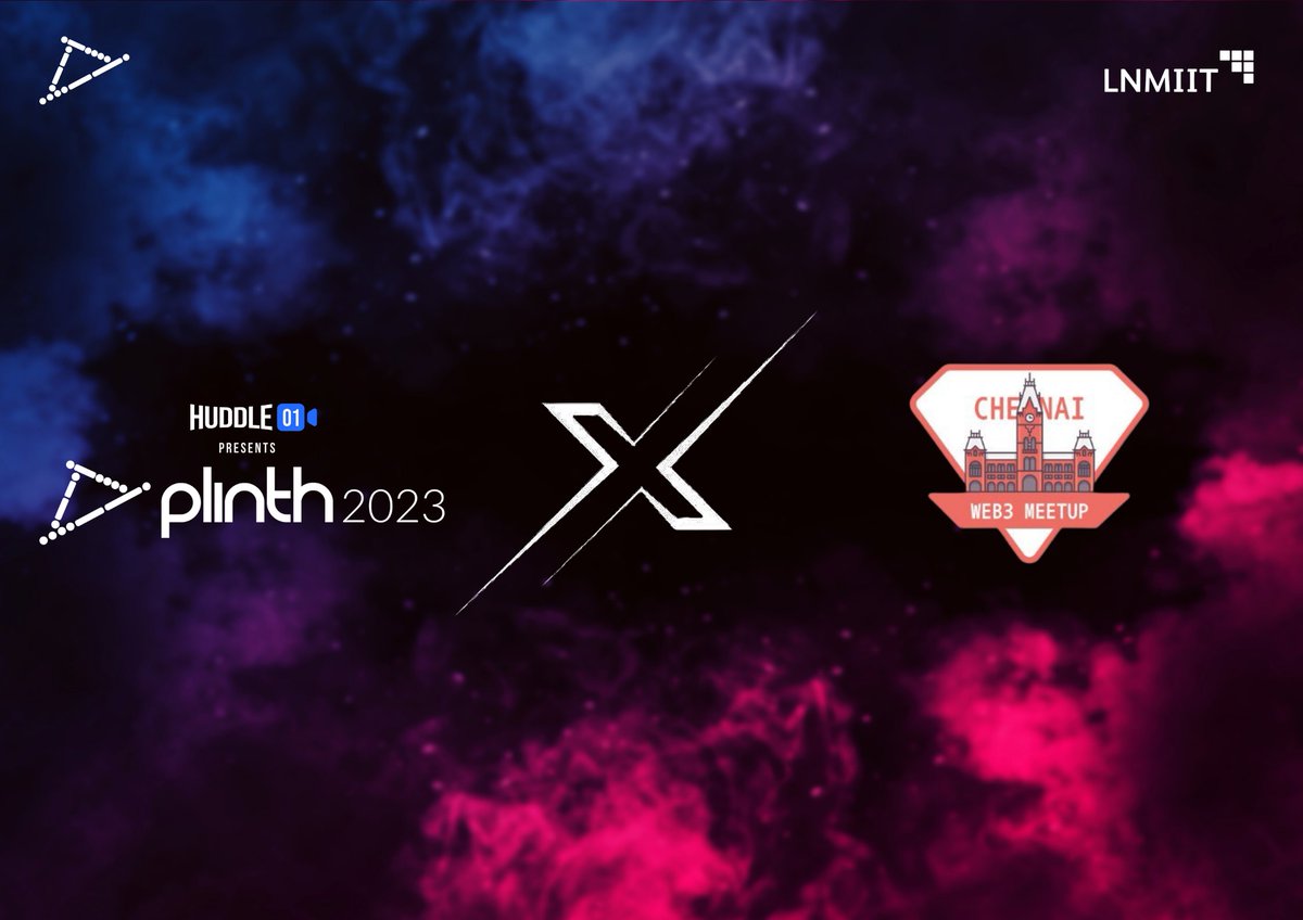 PlinthLNMIIT's tweet photo. Guess wot!

@Web3Chennai is now the community partner for Plinth 2k23 🎉

Web3 Chennai works on expanding the Web3 community in Chennai.

Join us in shaping the future of the Internet at @PlinthLNMIIT &amp; @LNMHacks 🚀

#PlinthxWeb3 https://t.co/PJjo2nsoya