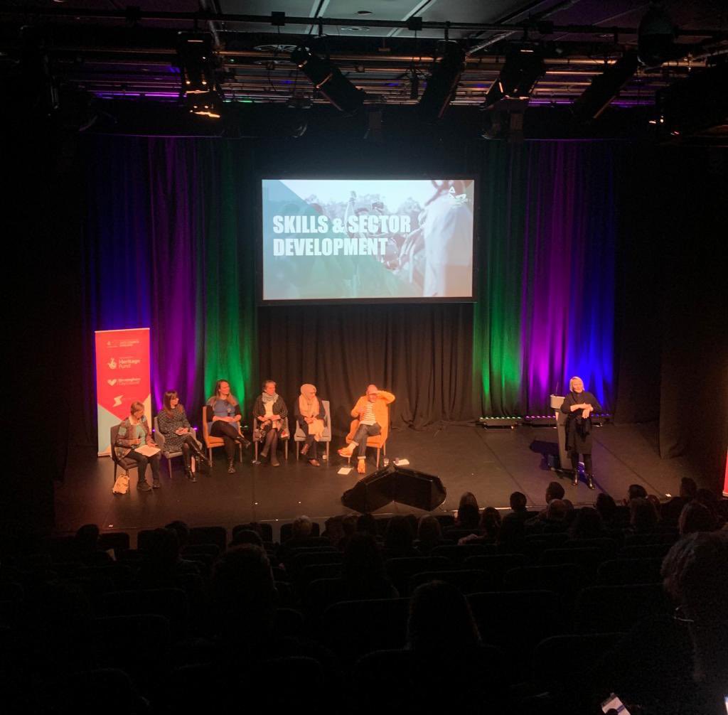 Jez Collins @jezc of the Birmingham Music Archive hosts a panel discussion on skills and sector development during #B2022Festival. Training and support opportunities were made accessible to local communities across the region, creating a long term legacy for the programme.