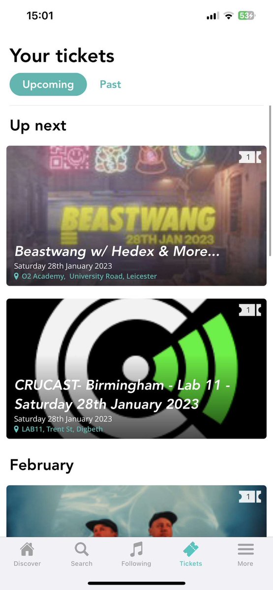 tyannasx's tweet photo. i’m selling a few rave tickets so just message me if you’re interested, hedex beastwang @ 02 lecister , crucast @ lab11, worries about henry, hybrid minds @ forum brum , levels x dance on arrival @ lab 11 and pure garage @ the mill birmingham 🕺🏾❤️ https://t.co/bZWatKknzI