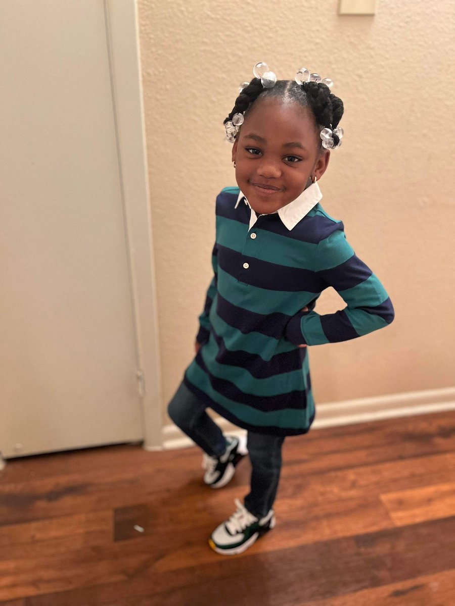 My beautiful princess school ready 🥰🤪‼️