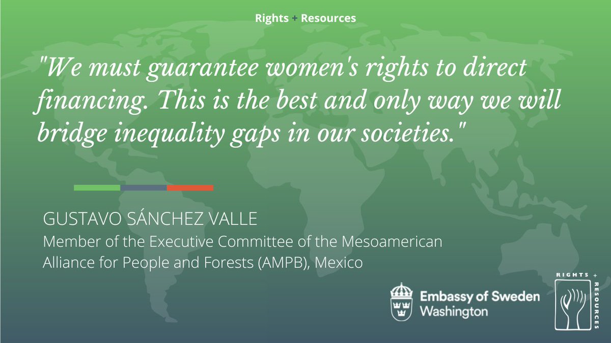 Access to direct + equitable funding for Indigenous, Afro-descendant, and local women and girls should be non-negotiable in climate finance spaces. Gustavo Sánchez Valle said it best at our #RRIDialogue, happening right now: @alianzabosques @RedMocaf