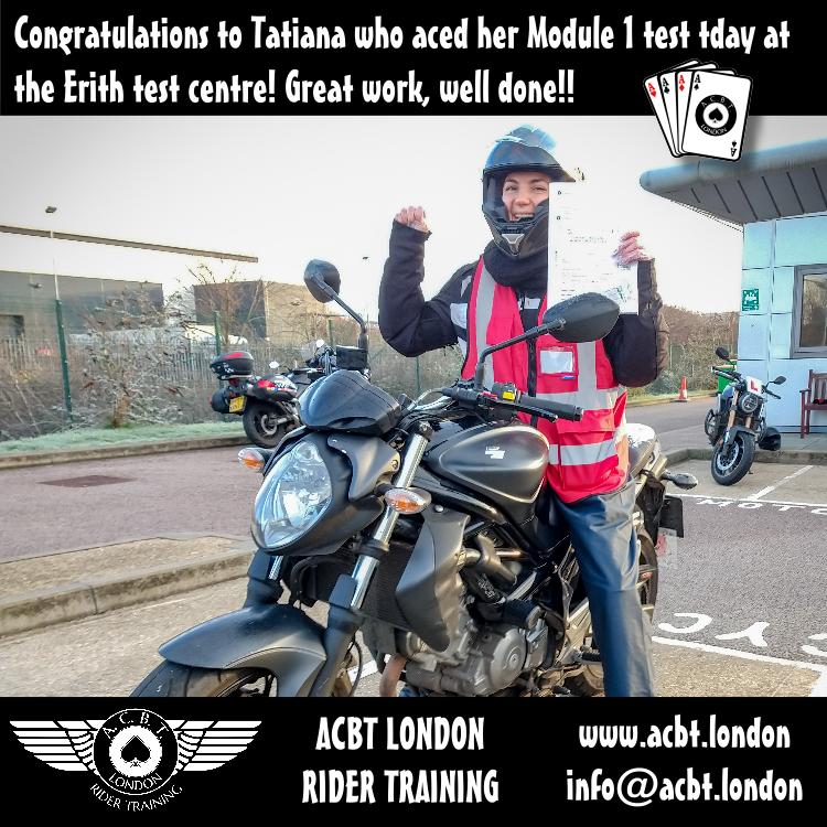 AcbtLondon's tweet image. Tatiana aced her #Module1 test today at the #Erith test centre. Well done!

acbt.london

#DAS #directaccess #mod1 #motorbike #motorcycle #motorcycleinstructor #motorcycletraining #motorbiketest #motorcycletest #cbt #learntoride #ridersafety #erithtestcentre #BikerGirl