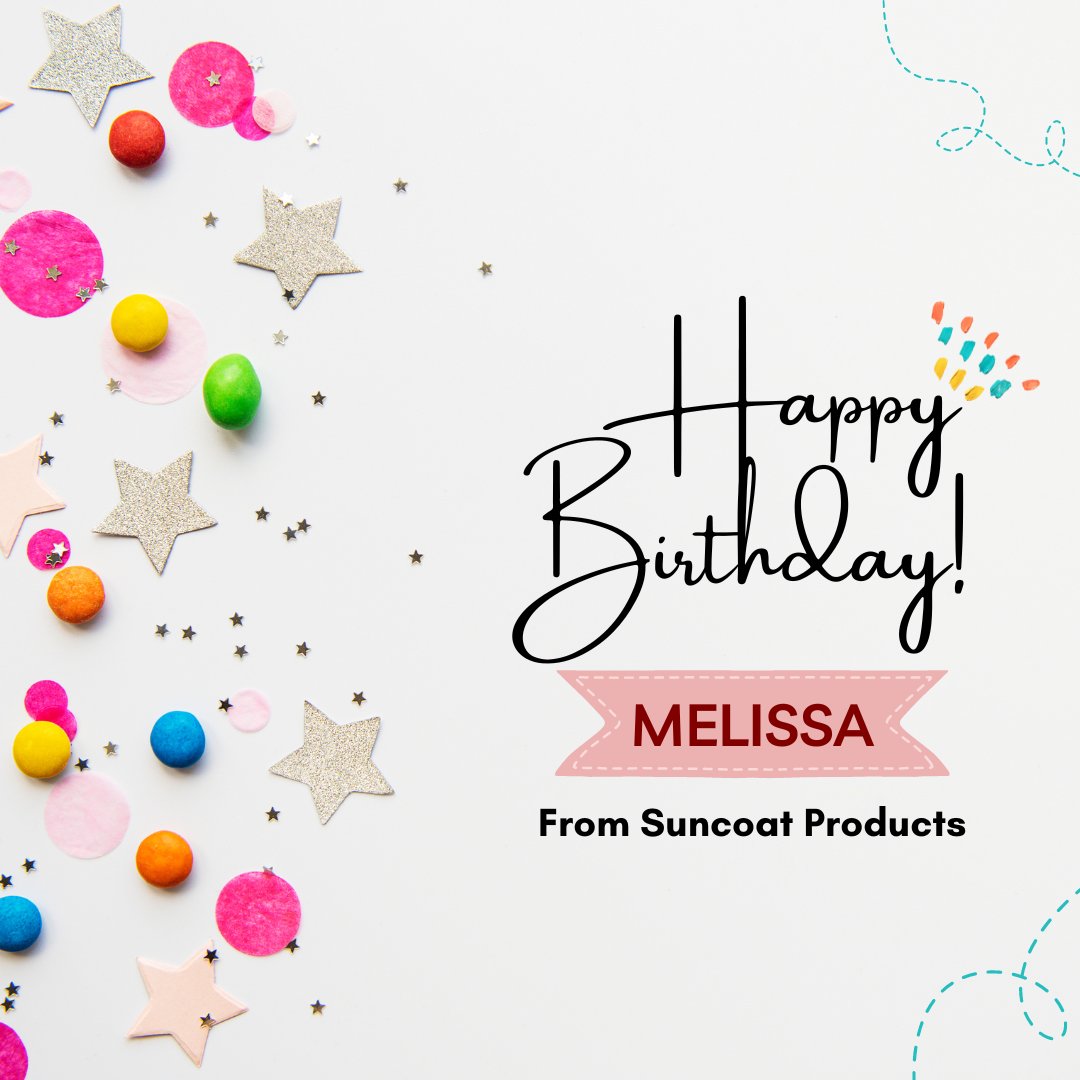 Suncoat_Inc's tweet photo. Happy Birthday to our employee Melissa! She is sailing into new seas with her new position and we from Suncoat wish her nothing but the best! Happy Birthday!!
#suncoatproducts #suncoat #beauty #nailpolish #SmallBusiness https://t.co/lTciWllNdu