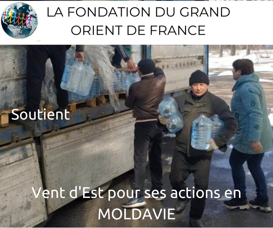 La Fondation du Grand Orient de France fondation-godf.org soutient les projets de l’association Vent d’Est vent-dest.org en Moldavie pour les réfugiés ukrainiens.
facebook.com/ventdestmd #Moldavie #Ukraine