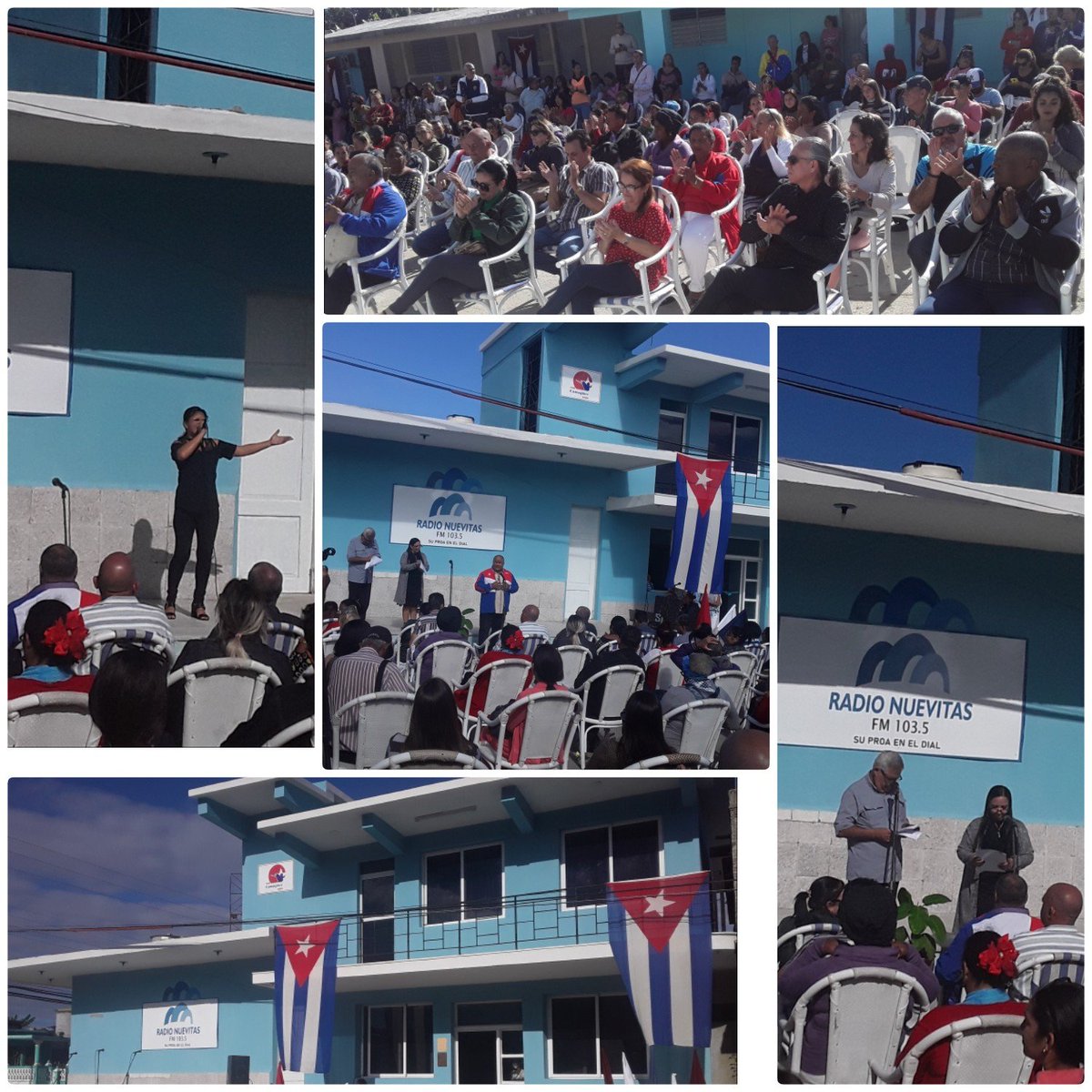 La CMHL #RadioNuevitas está de plácemes, la #emisora más longeva del territorio agramontino es reinaugurada en horas de esta mañana de #martes.