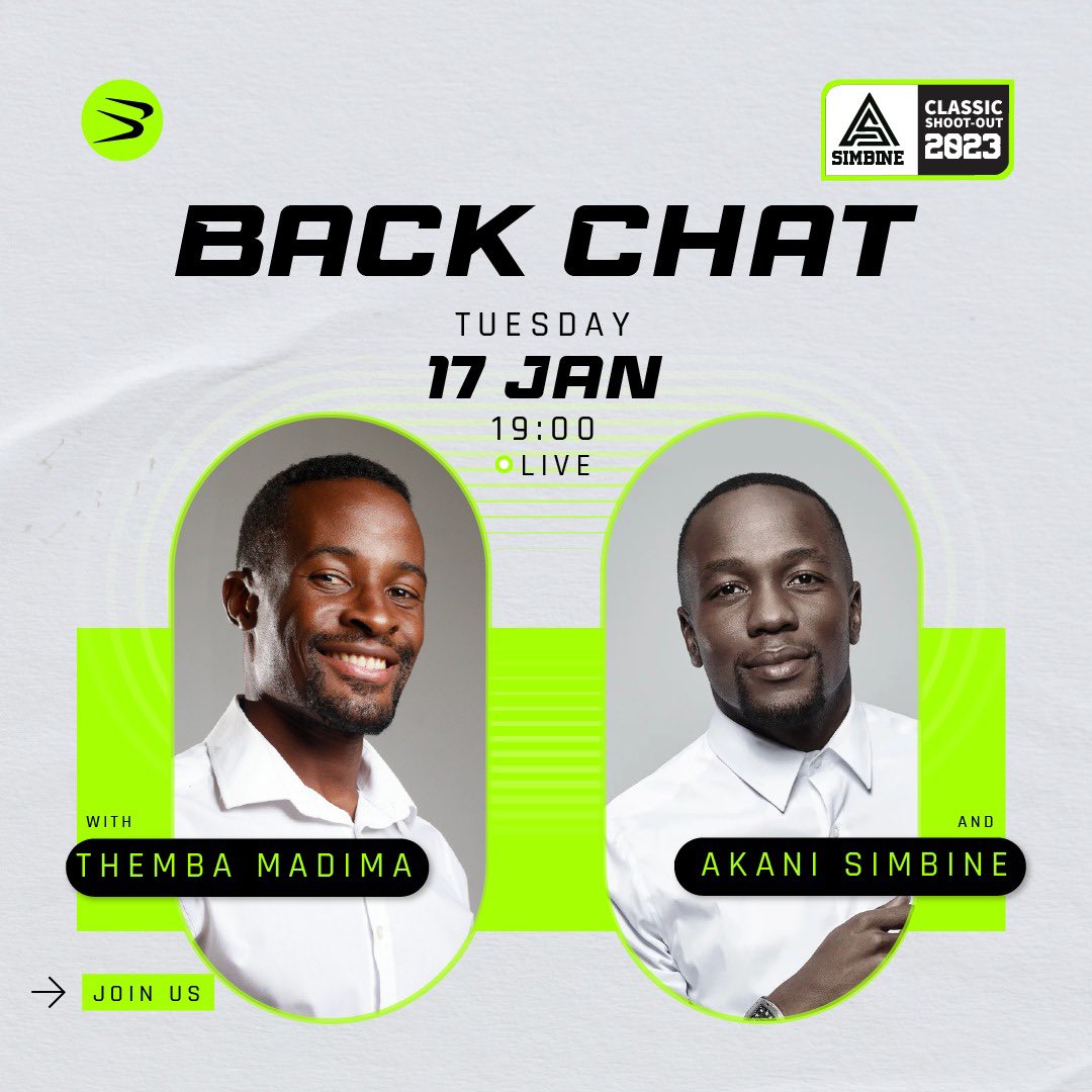 SIMBINE CLASSIC SHOOTOUT 🚀 

BackChat 🗣episode 170🇿🇦

Tonight 19:00

You don’t want to miss this one, we’ll be talking to SA 100m Record Holder, Akani Simbine about the Simbine Classic ShootOut. 

#BackChat #SimbineClassicShootOut #ClassicShootOut #planecrash #byathletes4africa