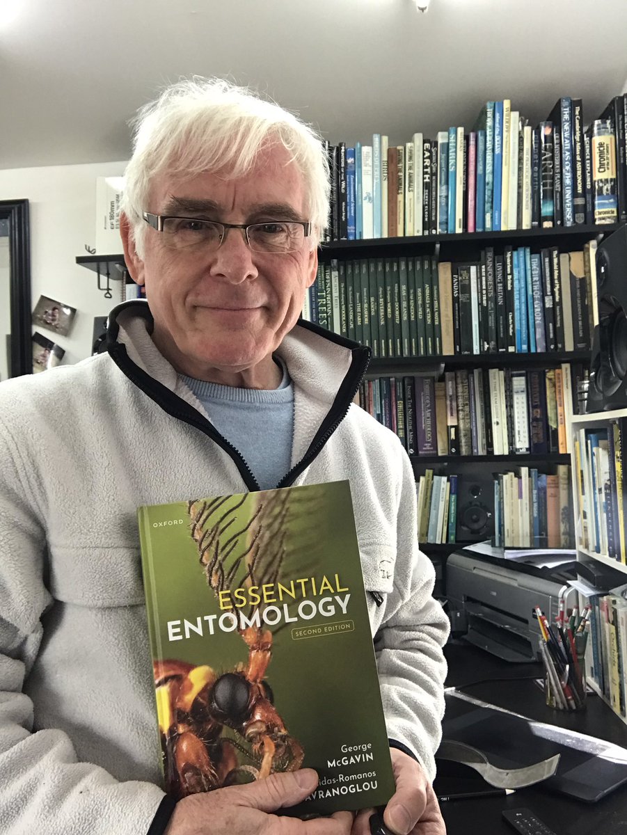 Dead chuffed to receive my copy of @georgecmcgavin George McGavin’s second edition of Essential Entomology. Full of wonderful pics by some cool photographers too - yeah, that’s mine on the cover - double chuffed:) #Entomology #insects #naturelovers