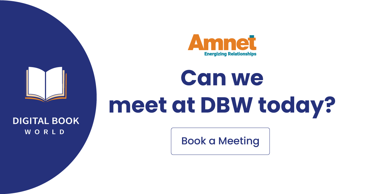 Amnetsys's tweet image. We are excited to be here at the Digital Book World and connect with the industry connoisseurs from around the world.
Do drop by our booth no. 1 in DBW Main Hall to meet our representative.
Book a meeting now: bityl.co/GWNL
#DBW23 #digitalbookworld #Amnet #publishing
