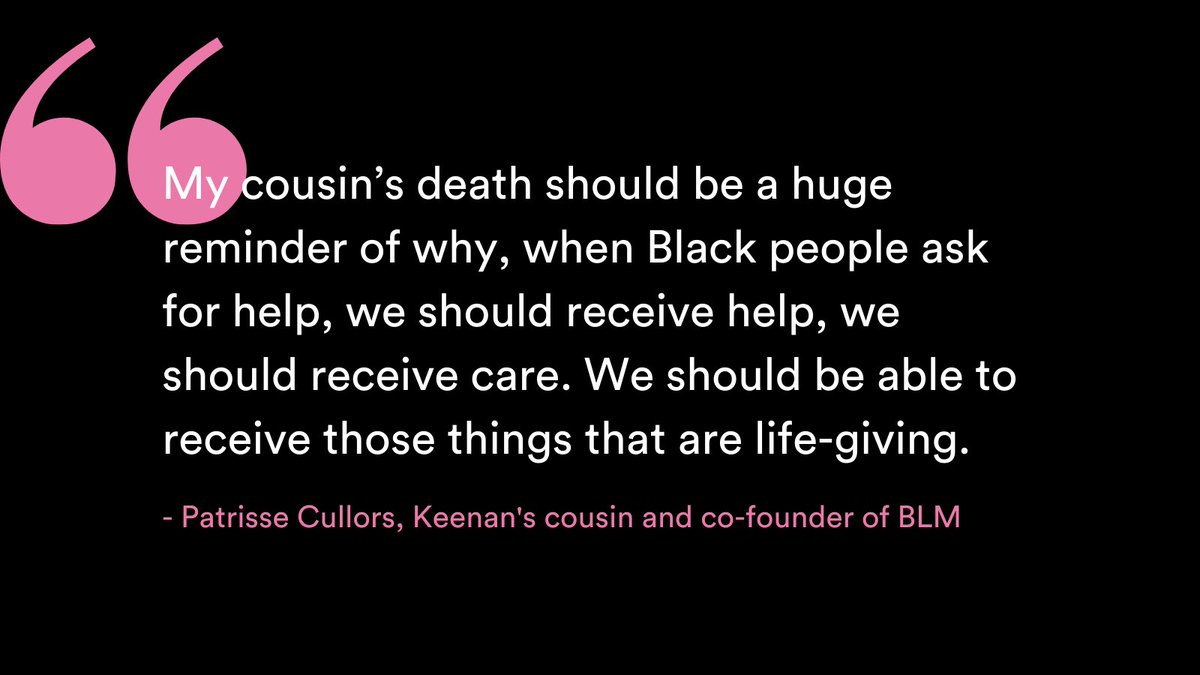 2/3 Keenan’s cousin and co-founder of <a href="/Blklivesmatter/">Black Lives Matter (BLM)</a> , Patrisse Cullors, is among the many relatives, friends and colleagues of Keenan Anderson who are now demanding answers.