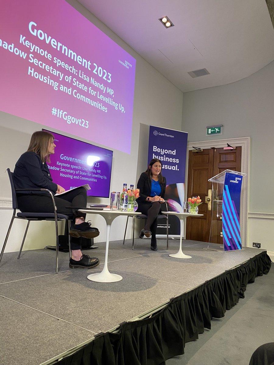 Resilience, Connectivity and Sustainability the key pillars for <a href="/UKLabour/">The Labour Party</a> approach to levelling up, says <a href="/lisanandy/">Lisa Nandy MP</a> #IfGgovt23