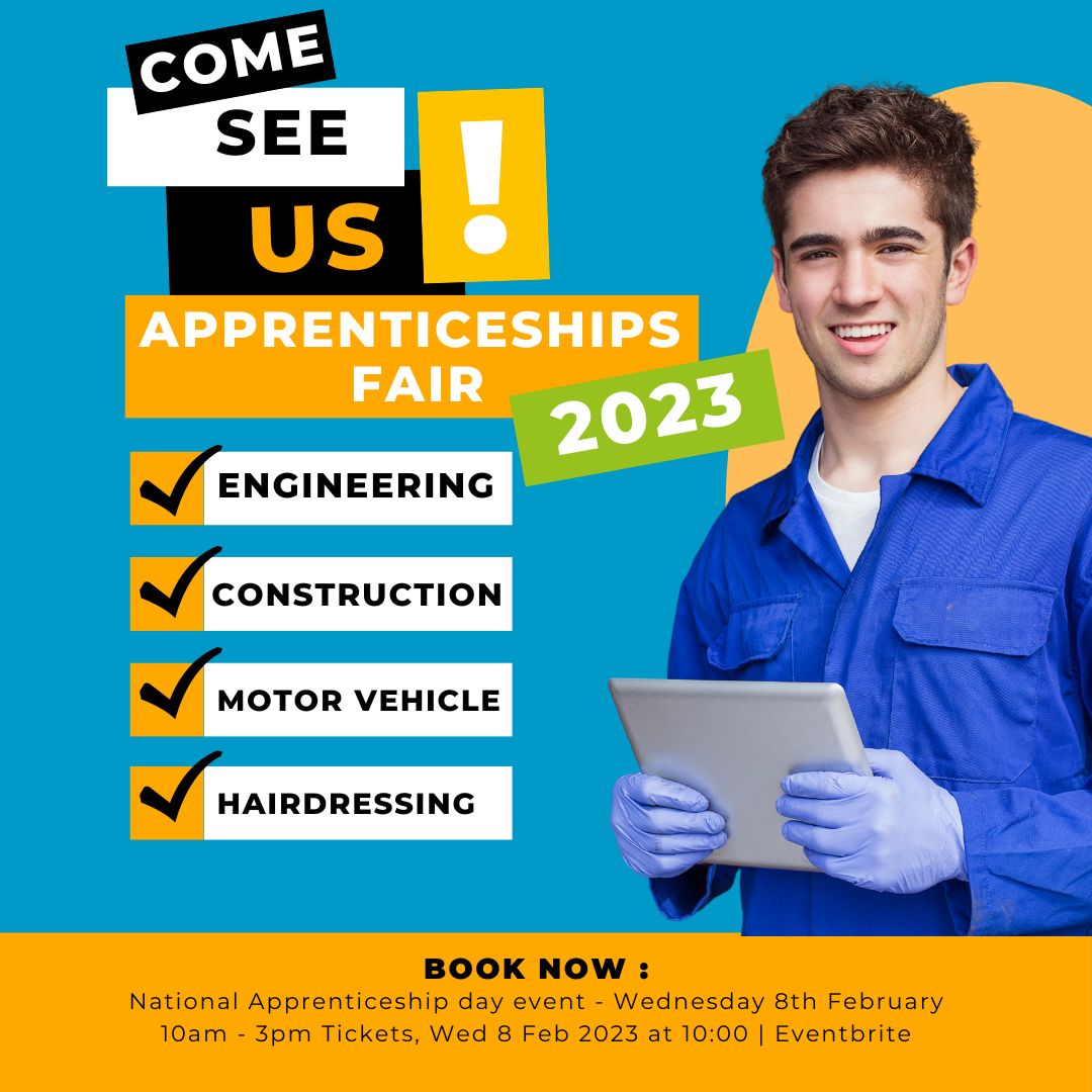 LCApprentice's tweet photo. Come see us at the Apprenticeships Fair and meet employers to learn more about apprenticeships!
We have exciting opportunities for you to be a part of⭐
#ApprenticeshipsWeek #Apprenticeships #Leicestercollege #ApprenticeFair https://t.co/JVZk8A6403