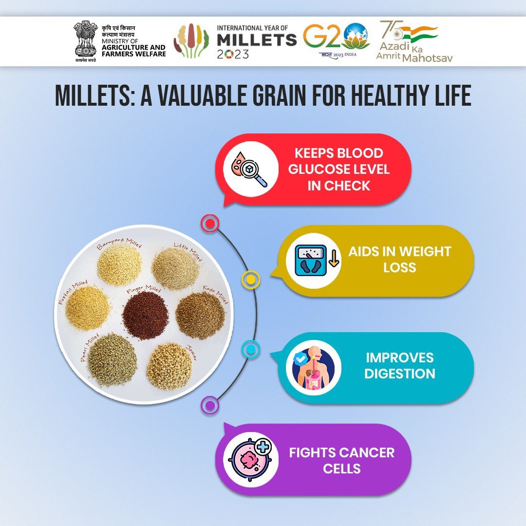 India in Japanインド大使館 on Twitter "Millets are rich in dietary fiber