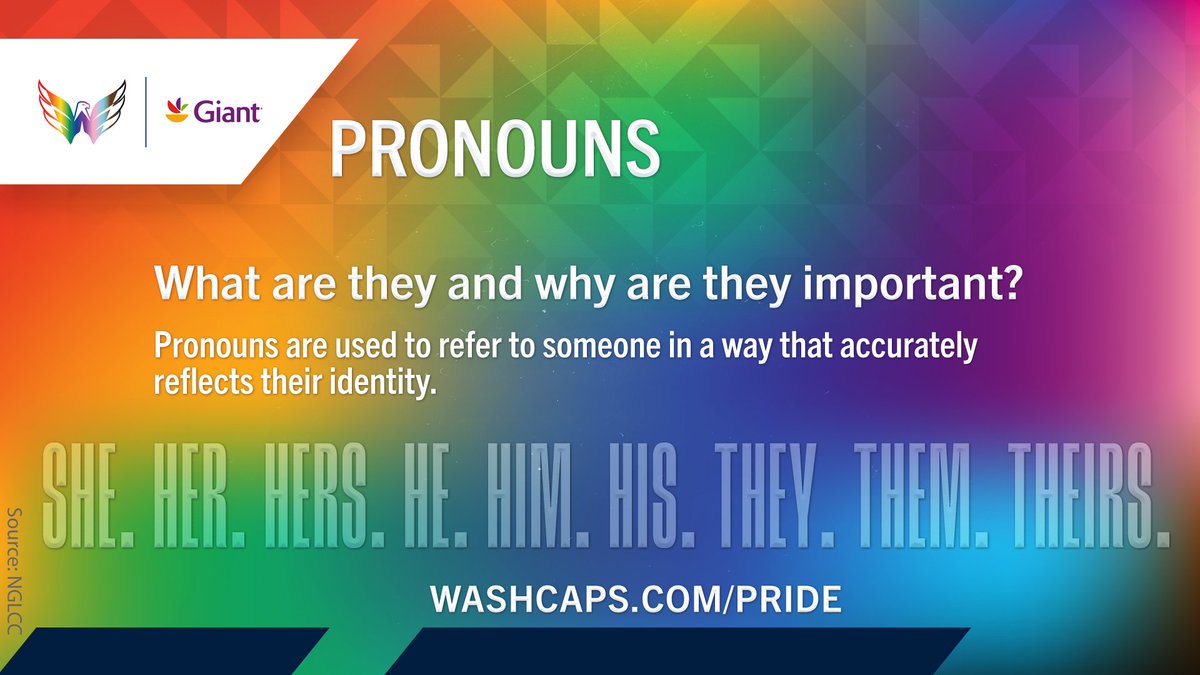 Capitals's tweet photo. Education is celebration.

#Pride | @GiantFood https://t.co/Grqtg03x1L